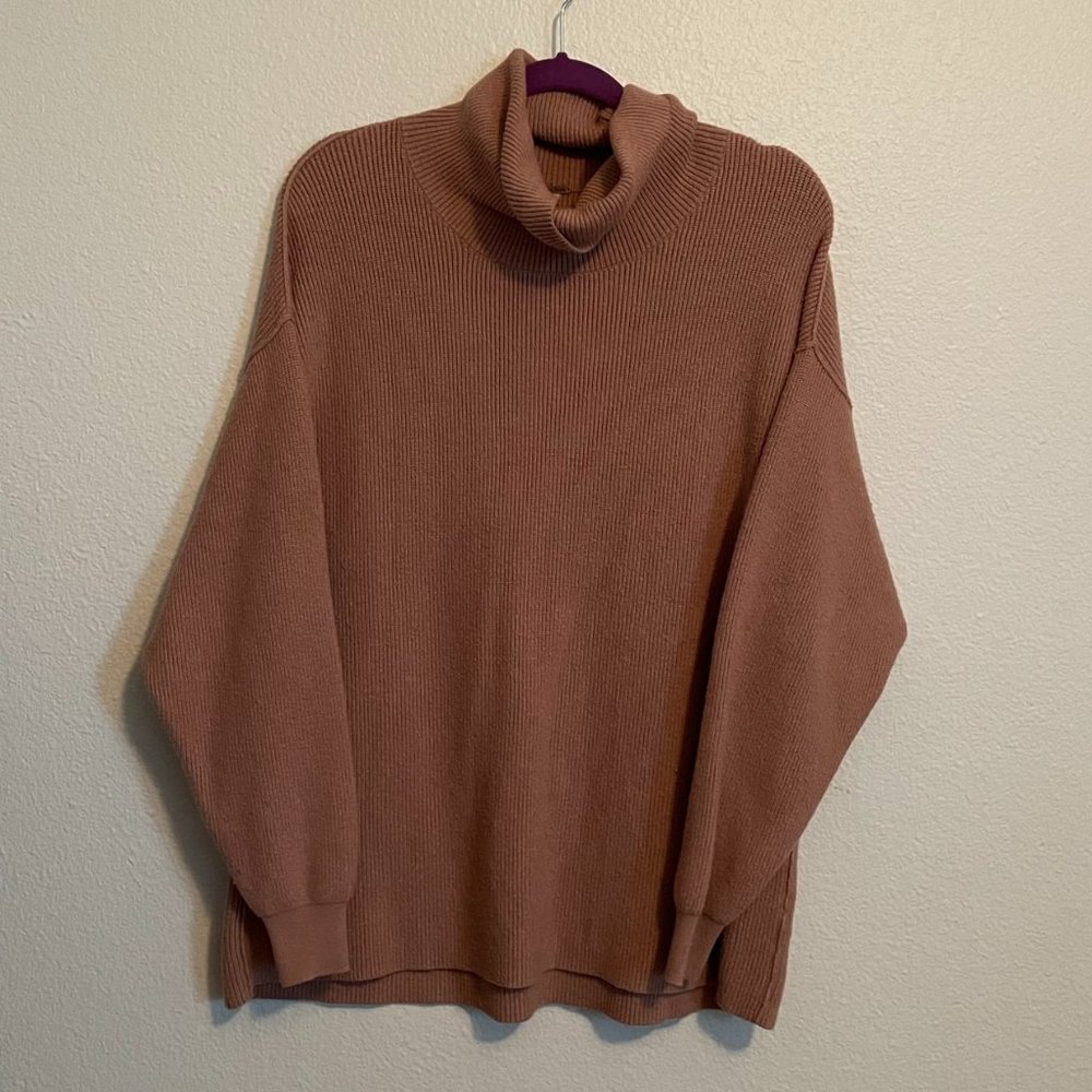 Free People Turtleneck Oversized Sweater - Size S